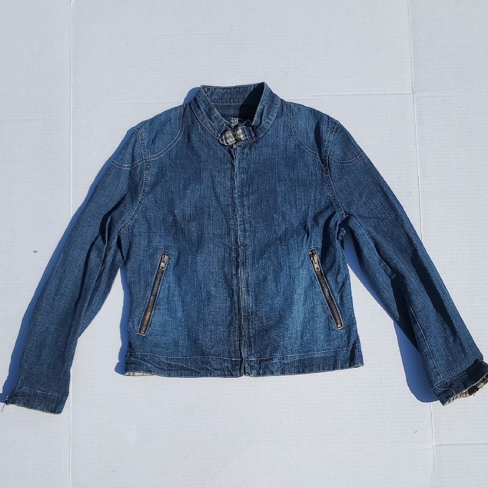 Burberry Girls Blue Denim Jacket Size 12